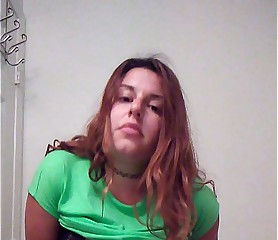 Chubby girl with big tits orgasming