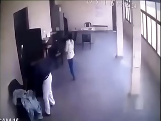 Teacher & Principal Hot MMS in Staffroom