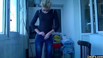 Cute Swedish Teen Dances And Strips