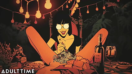 ADULT TIME - Bambi Fontaine's Midnight Stories - Candy's Explosive Anal Creampie